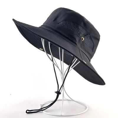 Wide Brim UV Protection Bucket Hat