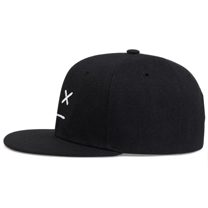 Unisex XX Smiley Face Embroidery Hip-hop Hats