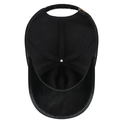 PU Leather Plush Warm Baseball Hat