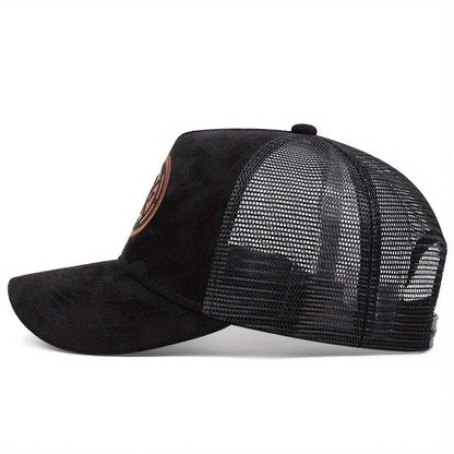 Unisex Embroidered Letter Patch Outdoor Baseball Cap