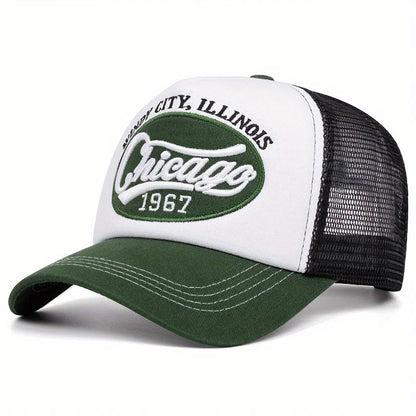 1967 Letter Embroidery Mesh Trucker Baseball Cap
