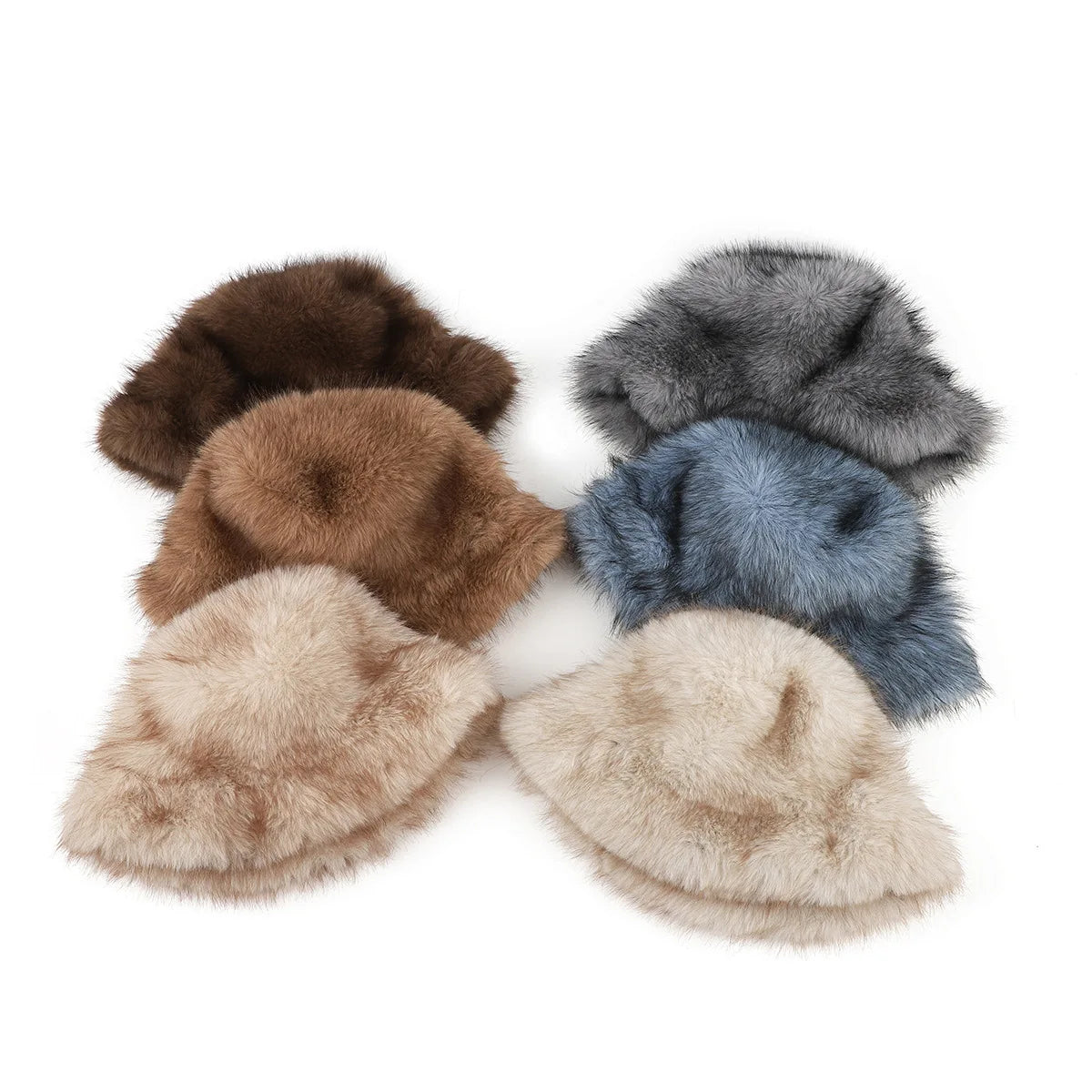 Luxury Faux Fur Winter Bucket Hat