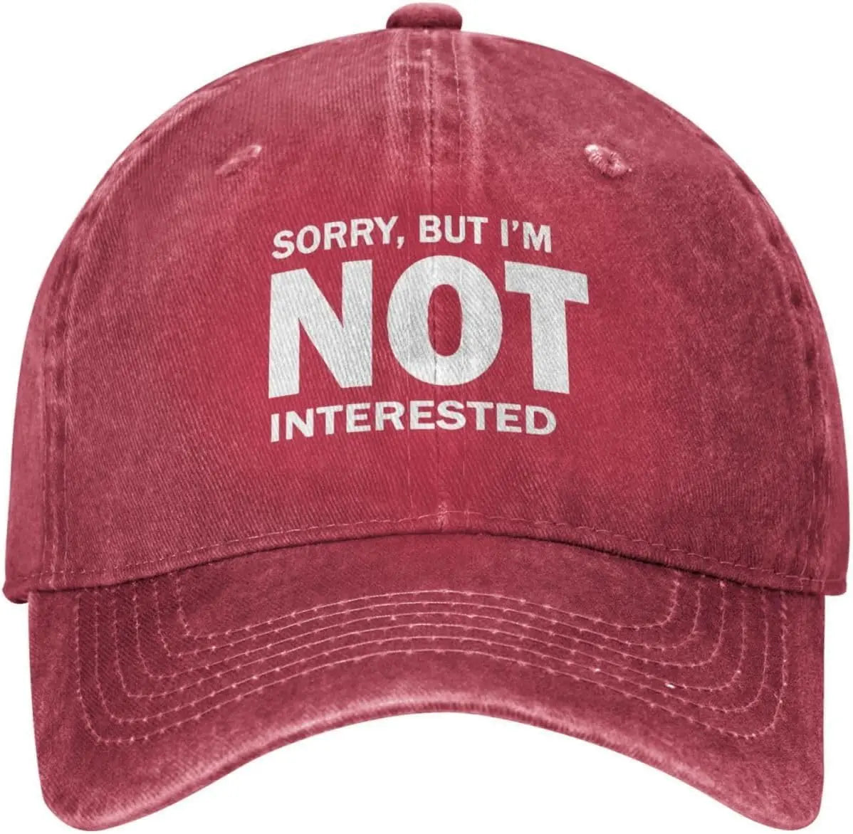 Sorry But Im Not Interested Vintage Baseball Cap