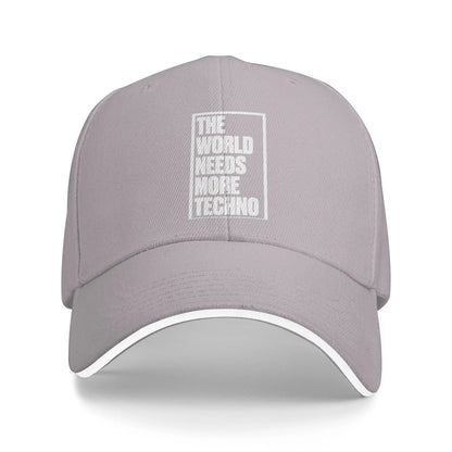 The World Needs More Techno Streetwear Baseball Cap