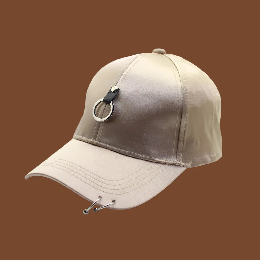 Solid Color Ring Hip Hop Baseball Cap