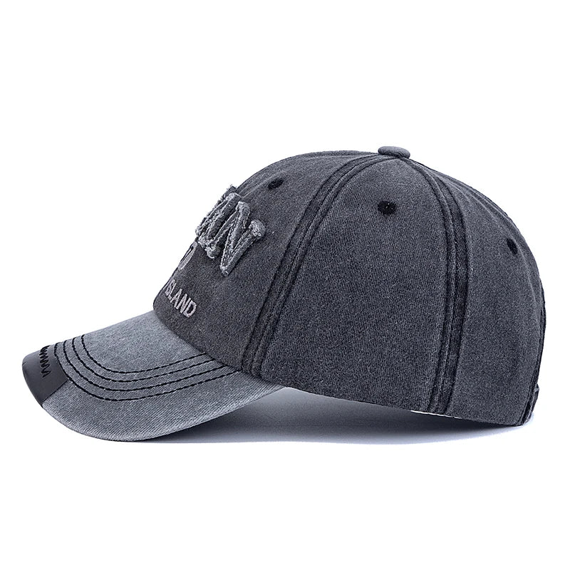 Ocean 1387 Letter Embroidery Baseball Cap Unisex