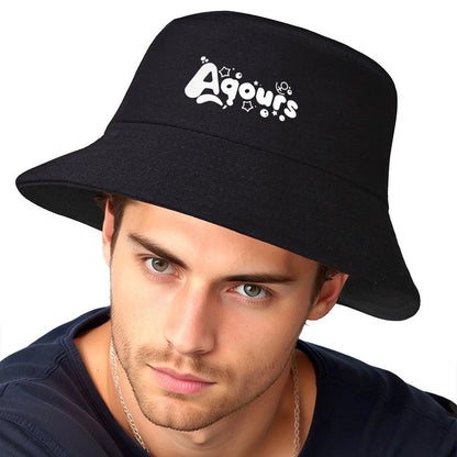 Aqours Pastel Pop Group Text Bucket Hat