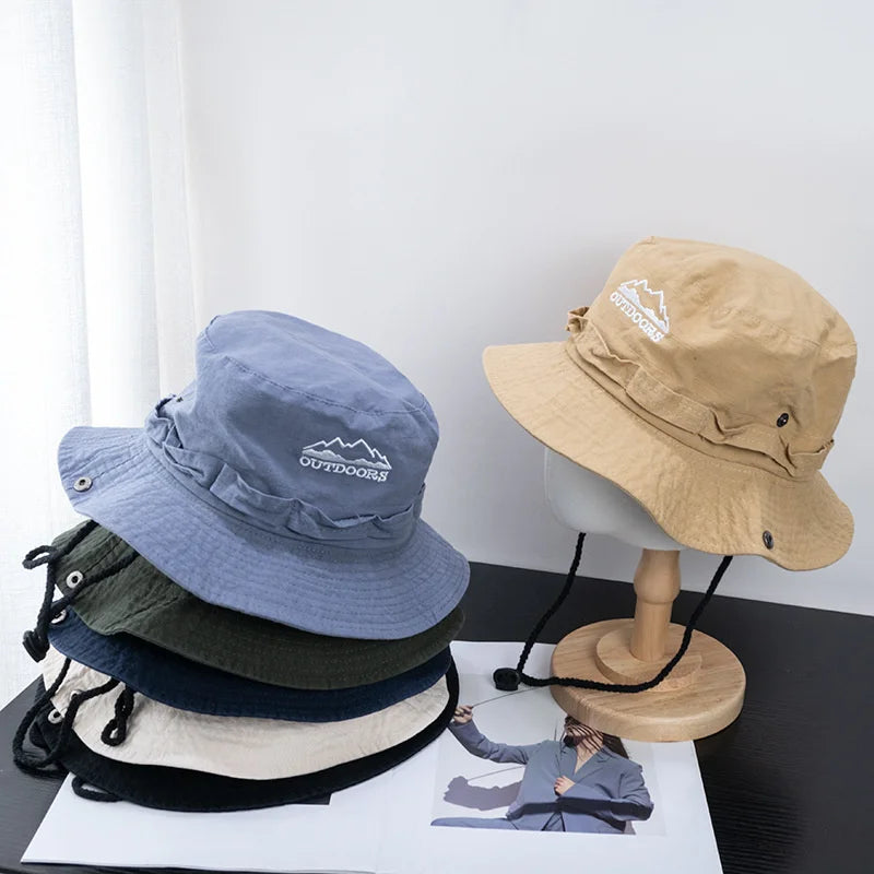 Wide Brim UV Protection Bucket Hat