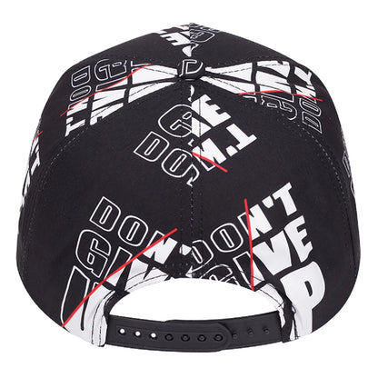Unisex Dont Give Up Letter Flat Brim Cap