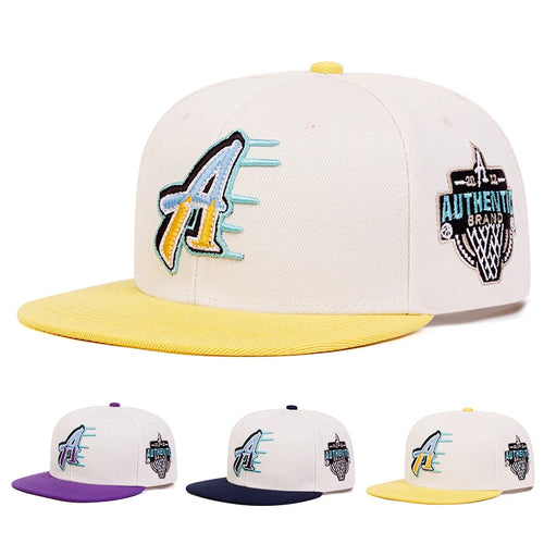 Unisex A Letter Embroidery Hip-hop Hats