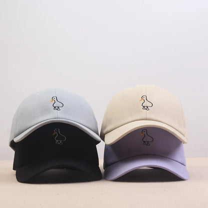 Duck Embroidered Casual Couple Baseball Cap