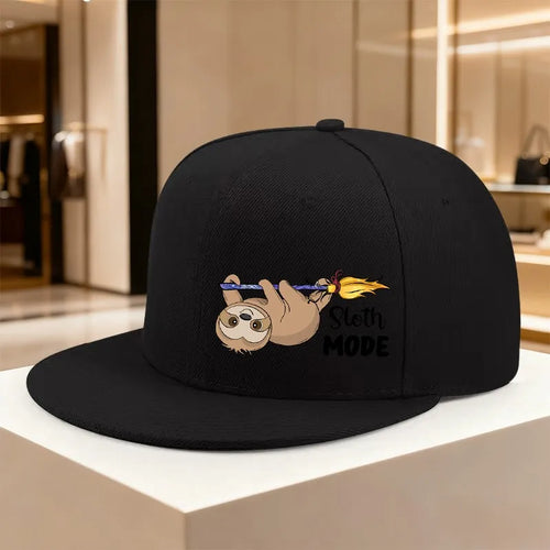 Sloth Mode Cartoon Hanging Street Style Snapback Cap