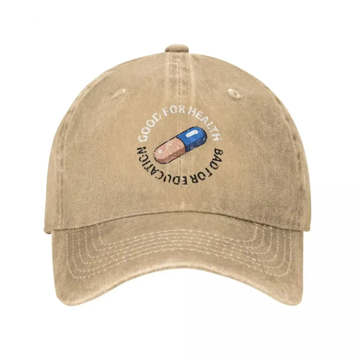 Akira Curious Pill Vintage Denim Baseball Cap
