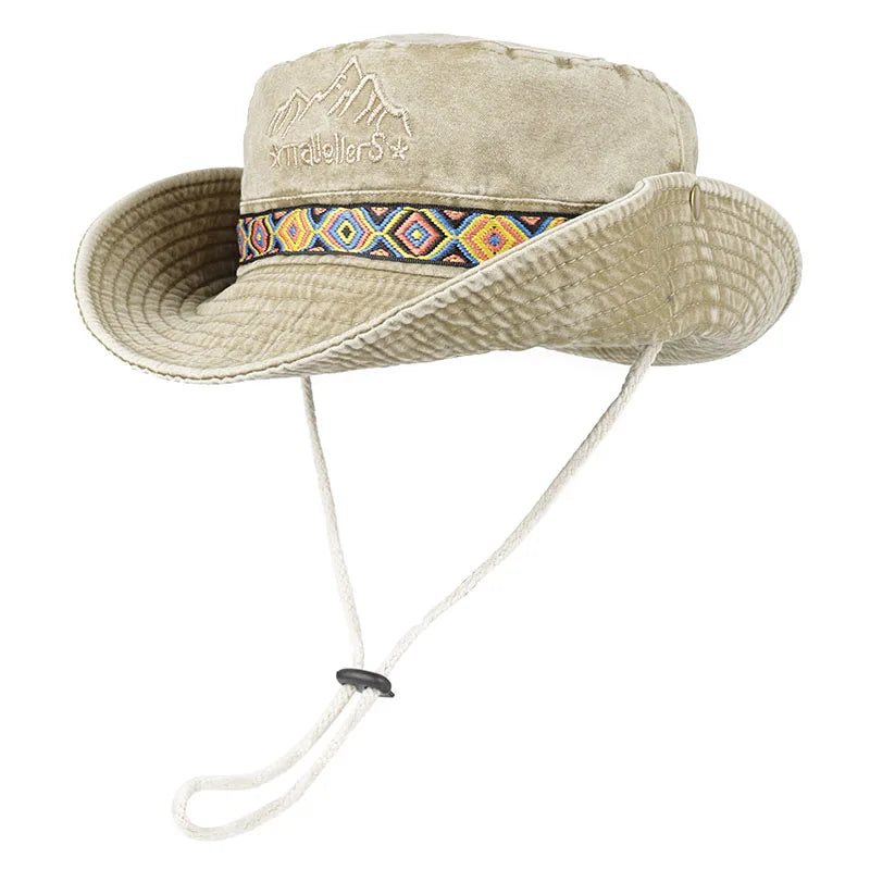 Unisex Outdoor Embroidered Cotton Fishing Hat