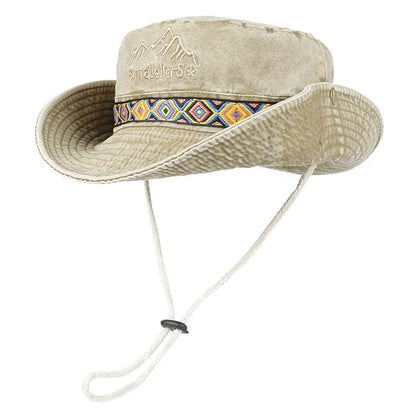 Unisex Outdoor Embroidered Cotton Fishing Hat