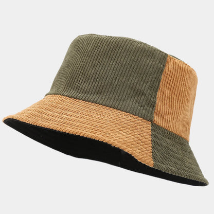 Two Tone Corduroy Bucket Hat