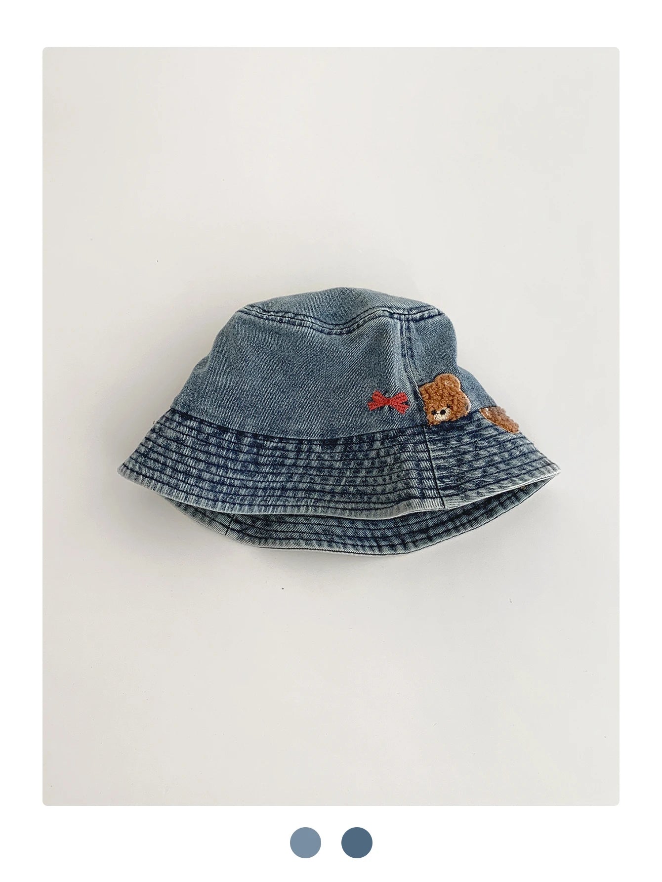Washed Ripped Denim Fisherman Hat