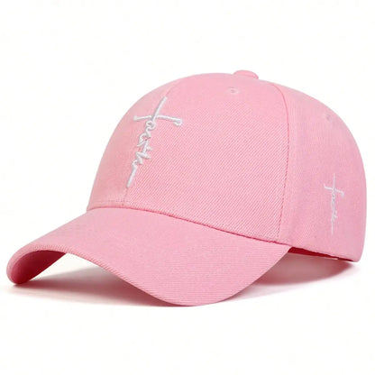 Fashion Faith Embroidered Cotton Unisex Baseball Cap