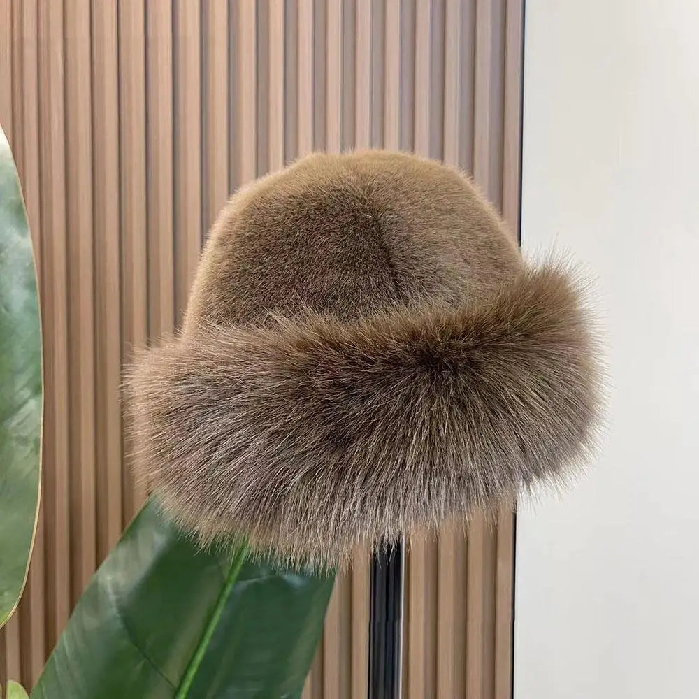 Fluffy Fur Winter Bucket Hat