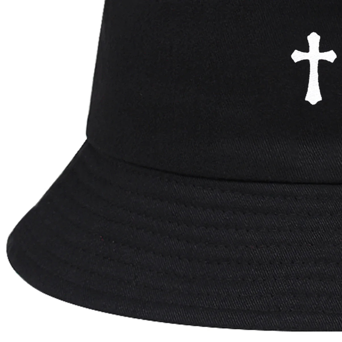 Unisex Cross Print Personality Bucket Hats