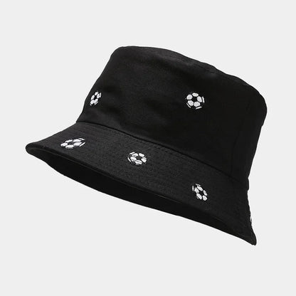 Four Seasons Cotton Embroidery Travel Bucket Hat