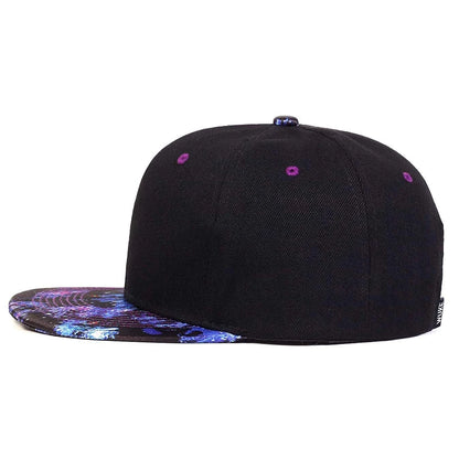 Fashion Starry Sky Hat Brim Baseball Cap Hip Hop Hat