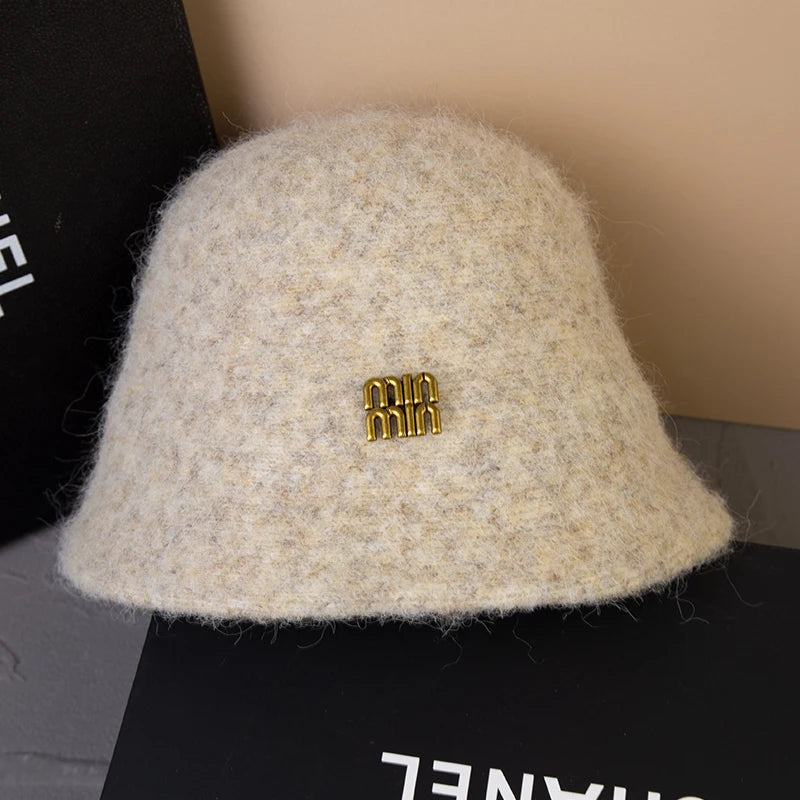 Luxury Fluffy Wool Winter Bucket Hat