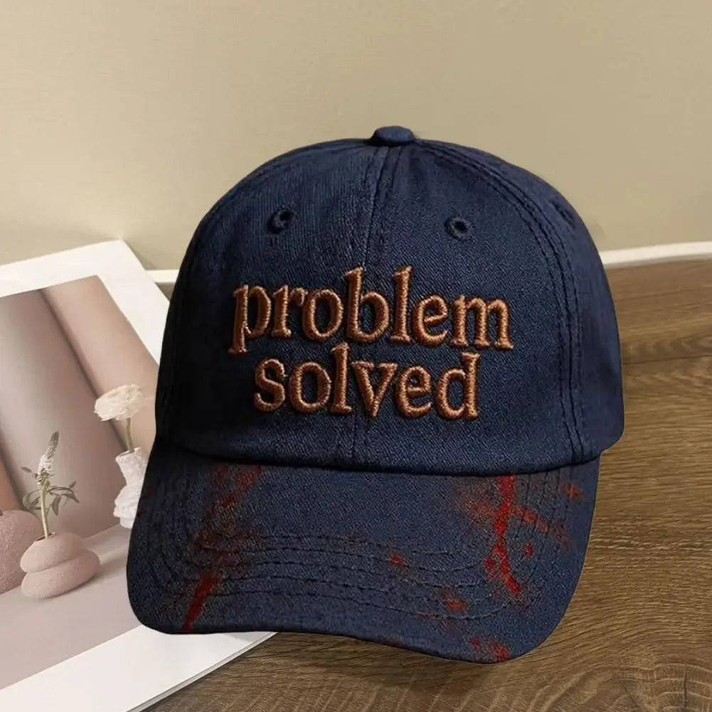 Problem Solved Embroidered Baseball Cap Unisex