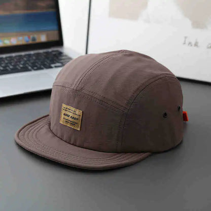 Japanese Style Short Brim Duckbill Snapback Cap