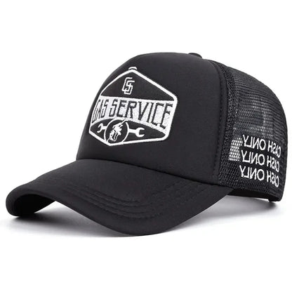 Letter Embroidery Mesh Baseball Cap