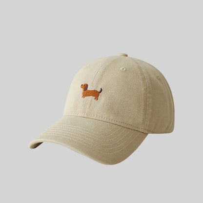 Dachshund Embroidery Outdoor Leisure Baseball Cap