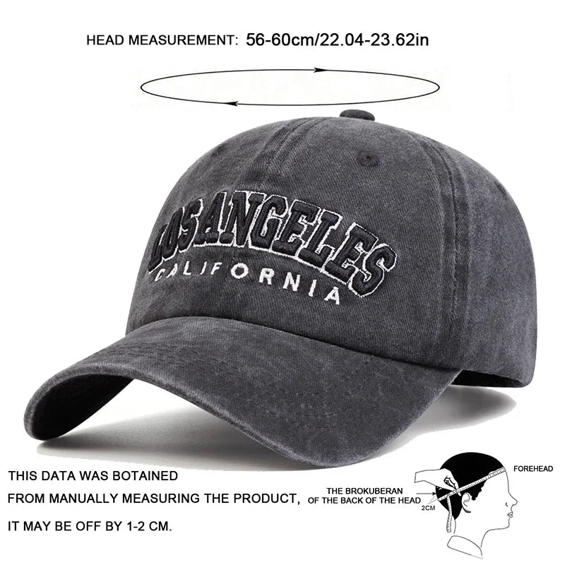 Unisex LOS ANGELES Embroidered Streetwear Cap