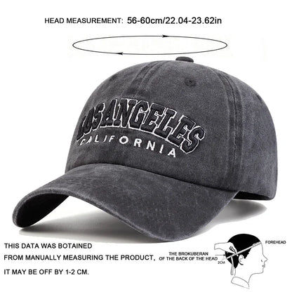 Unisex LOS ANGELES Embroidered Streetwear Cap