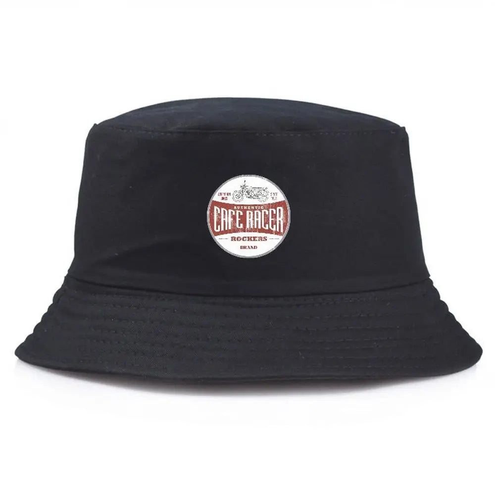 Black ‘Cafe Racer’ Summer Bucket Hat