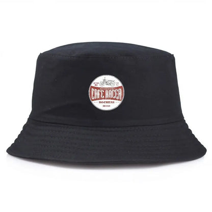Black ‘Cafe Racer’ Summer Bucket Hat