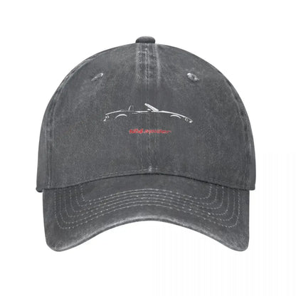 Fiat 124 Spider Denim Adjustable Hip Hop Baseball Cap