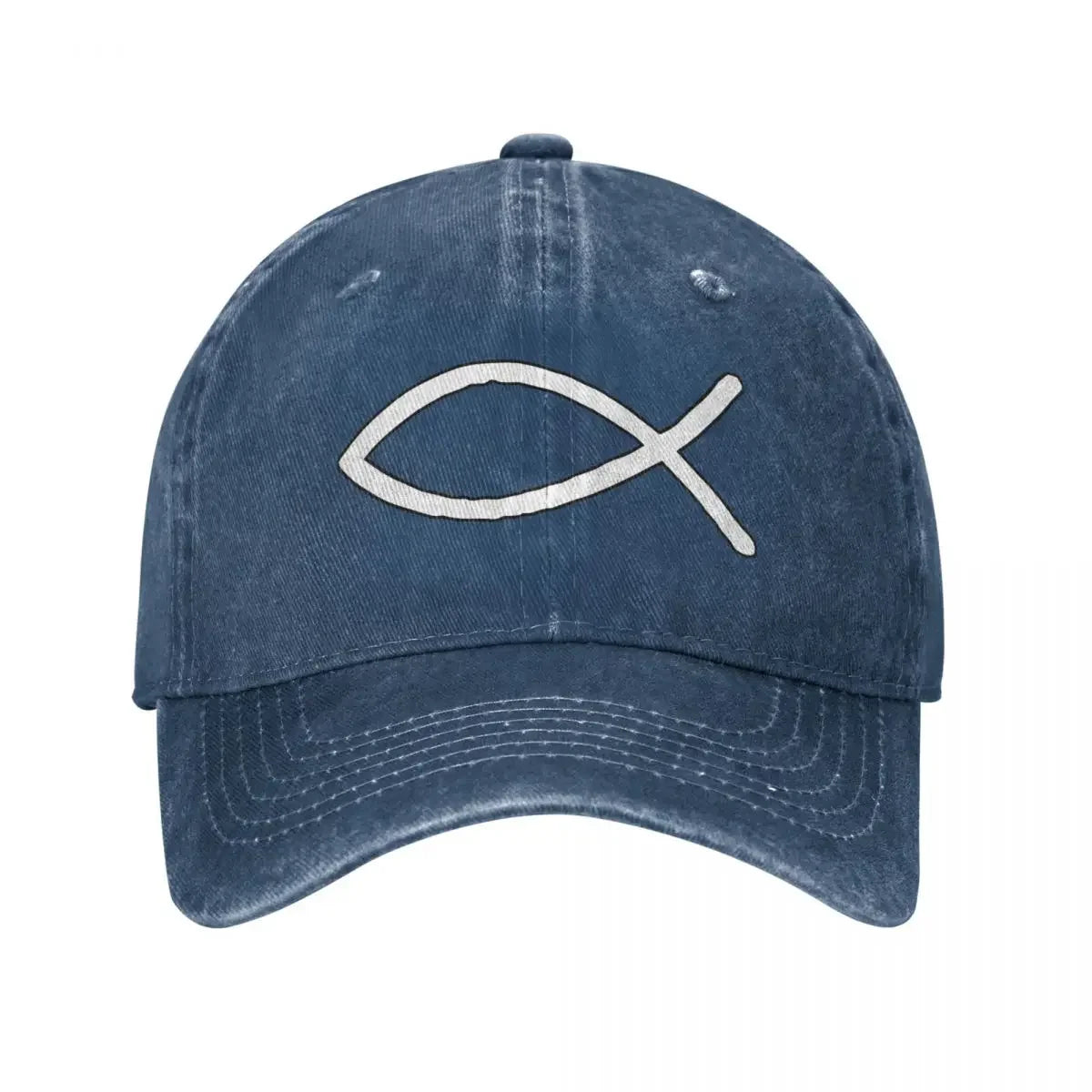 Jesus Fish Ichthys Vintage Christian Baseball Cap