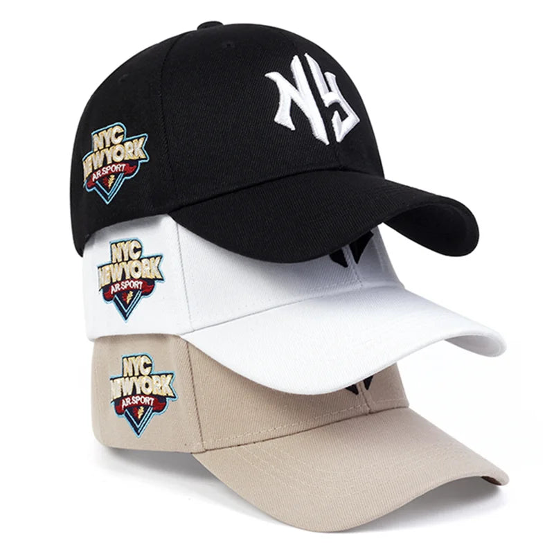Letter Embroidered Cotton Snapback Cap