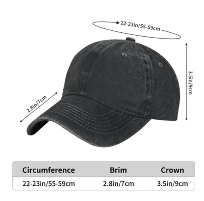 Axolotl Cat Embroidered Denim Baseball Cap