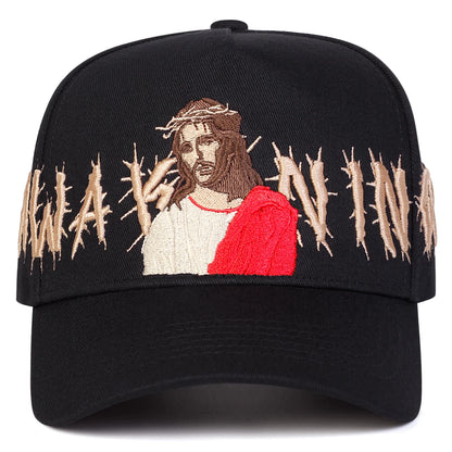 Unisex Personality Embroidery Casual Outdoor Adjustable Baseball Cap