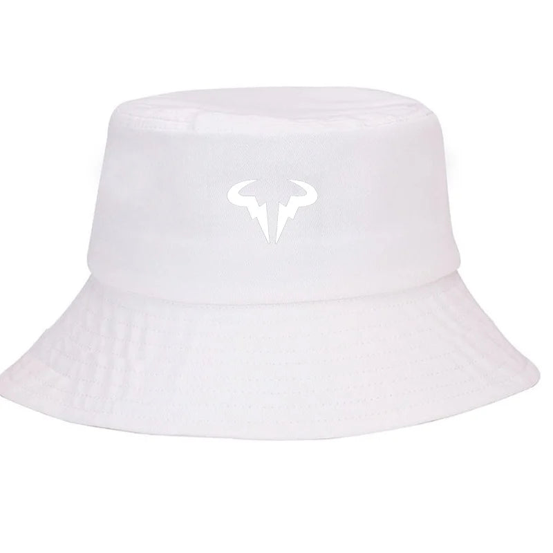 Bull Horn Design Cotton Wide Brim Bucket Hat