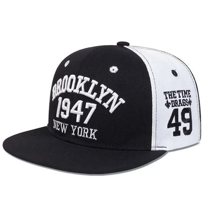 Brooklyn 1947 Embroidery Unisex Snapback Cap