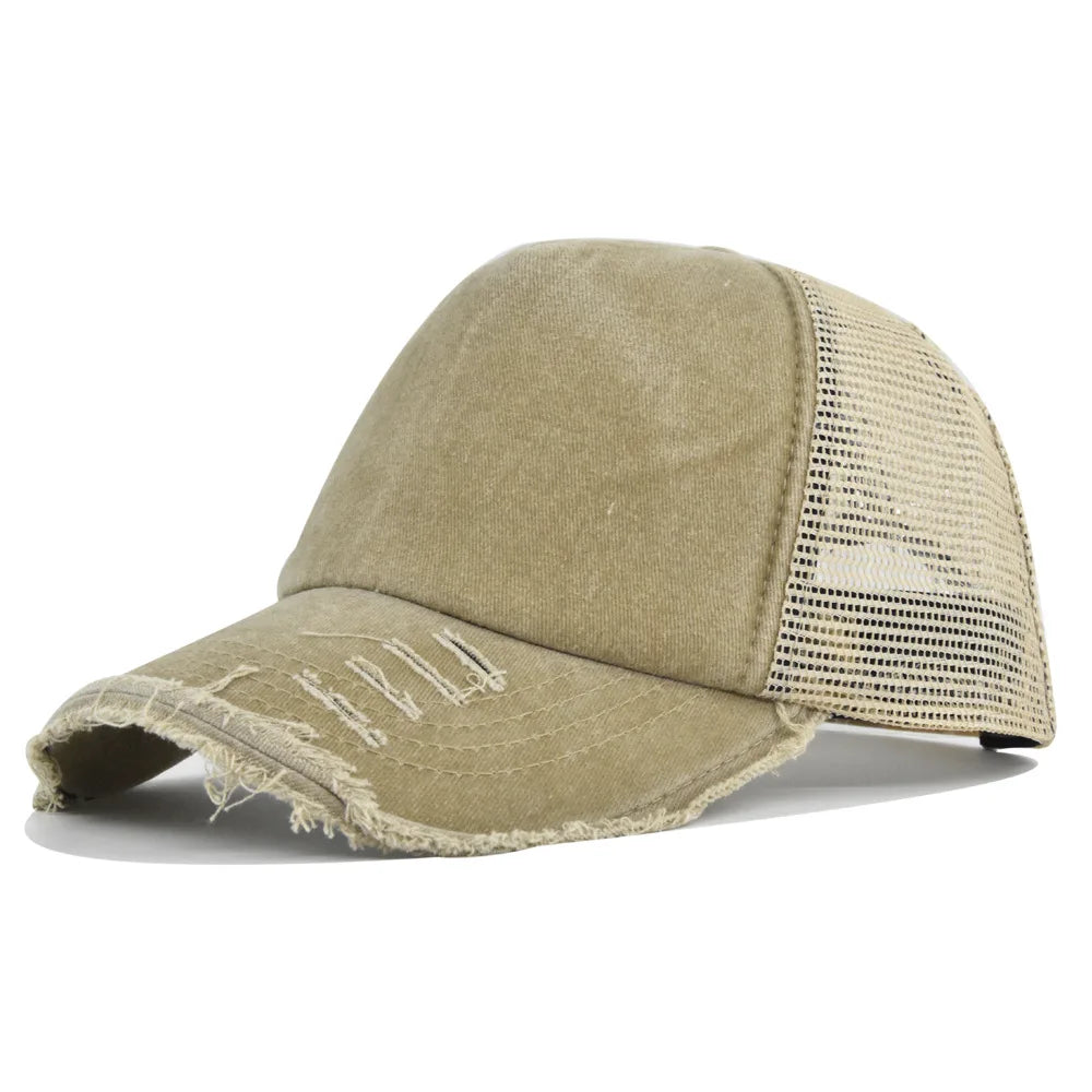 Washed Retro Hip Hop Snapback Cap