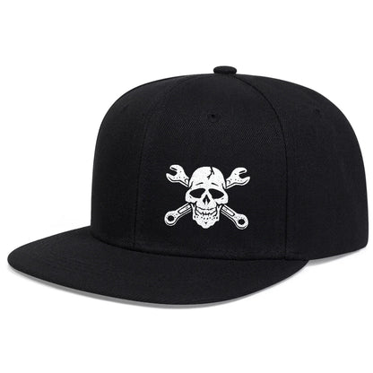 Unisex Ghost Head Skull Printed Hip-hop Hats