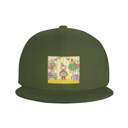 Curious George Monkey Cartoon Casual Snapback Cap