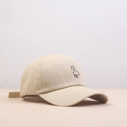 Duck Embroidered Casual Couple Baseball Cap