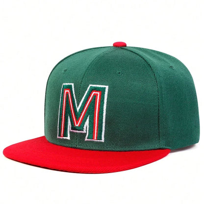 Unisex M Letter Embroidery Hip-hop Hats