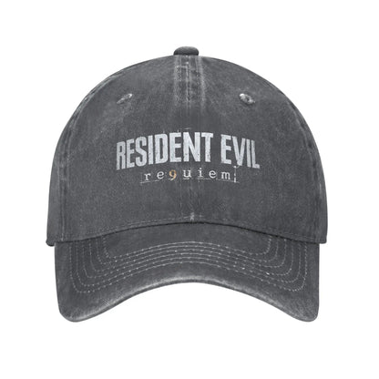 Resident Evil Requiem Logo Washed Snapback Baseball Cap