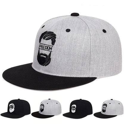 Unisex Uncle Beard Embroidery Hip-hop Hats