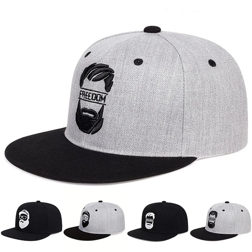 Unisex Uncle Beard Embroidery Hip-hop Hats